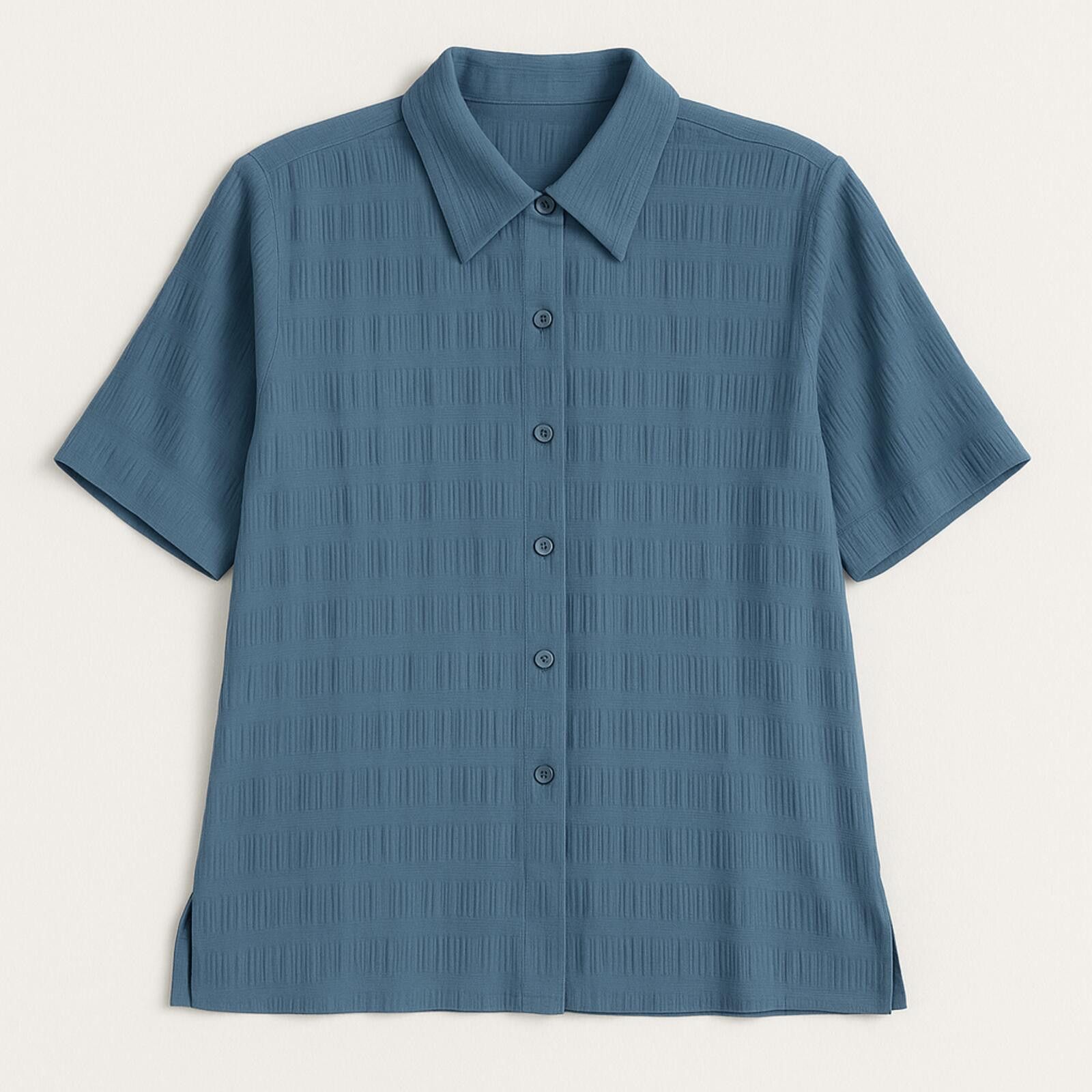 Other Apparenza Vintage Pastel Blue Textured Shirt Womens Large Size L / US 10 / IT 46 - 1 Thumbnail