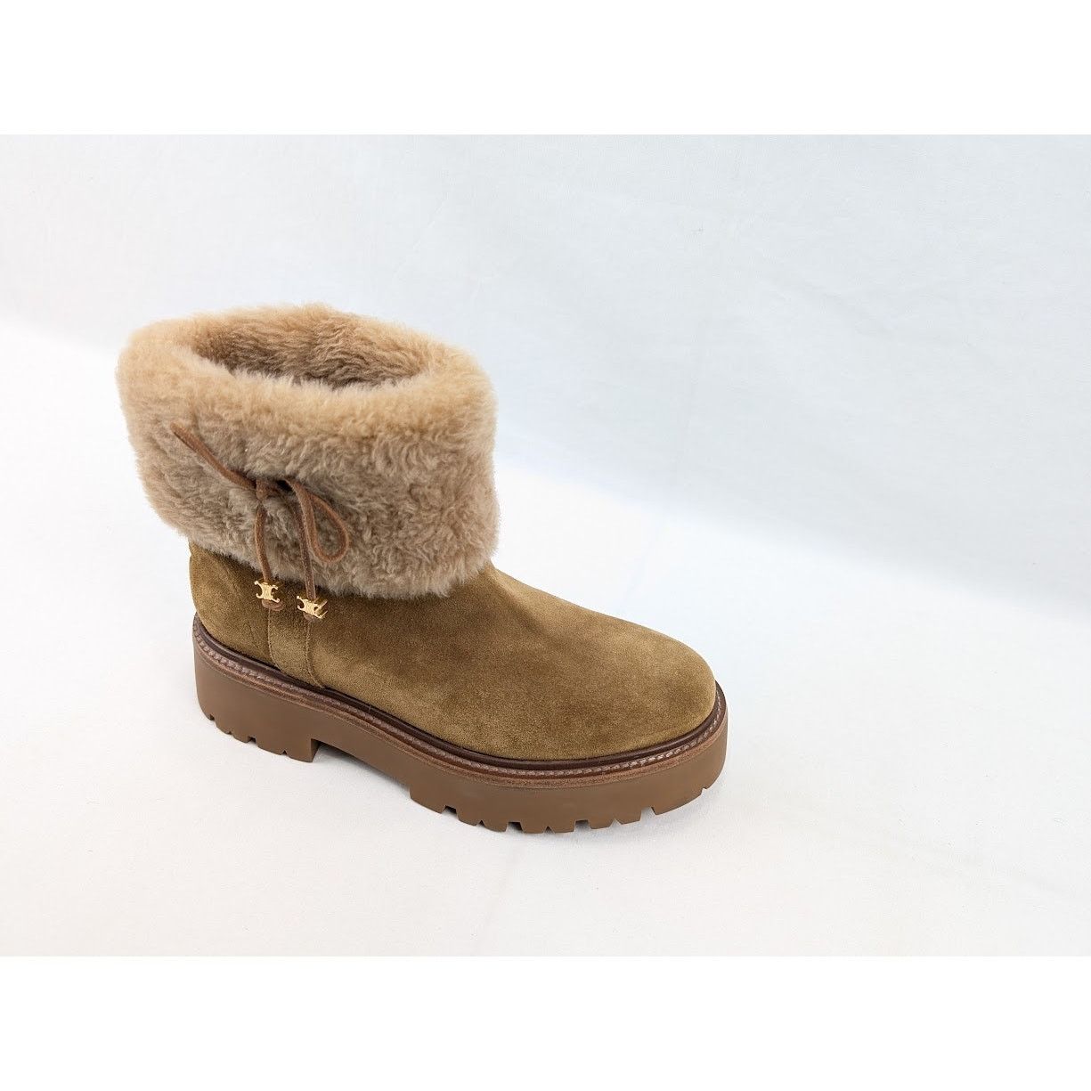 Celine o1rshd1 Shearling Boots in Brown Size US 11 / IT 41 - 2 Thumbnail