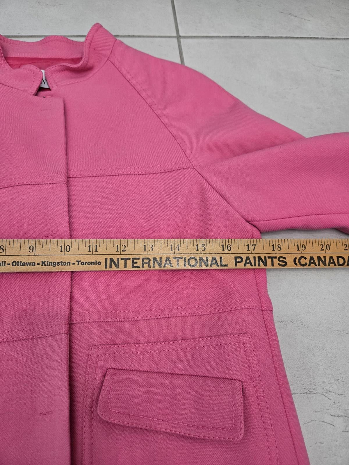 Designer RED VALENTINO Jacket Women's Small Pink Crop Blazer Jacket Size S / US 4 / IT 40 - 10 Thumbnail
