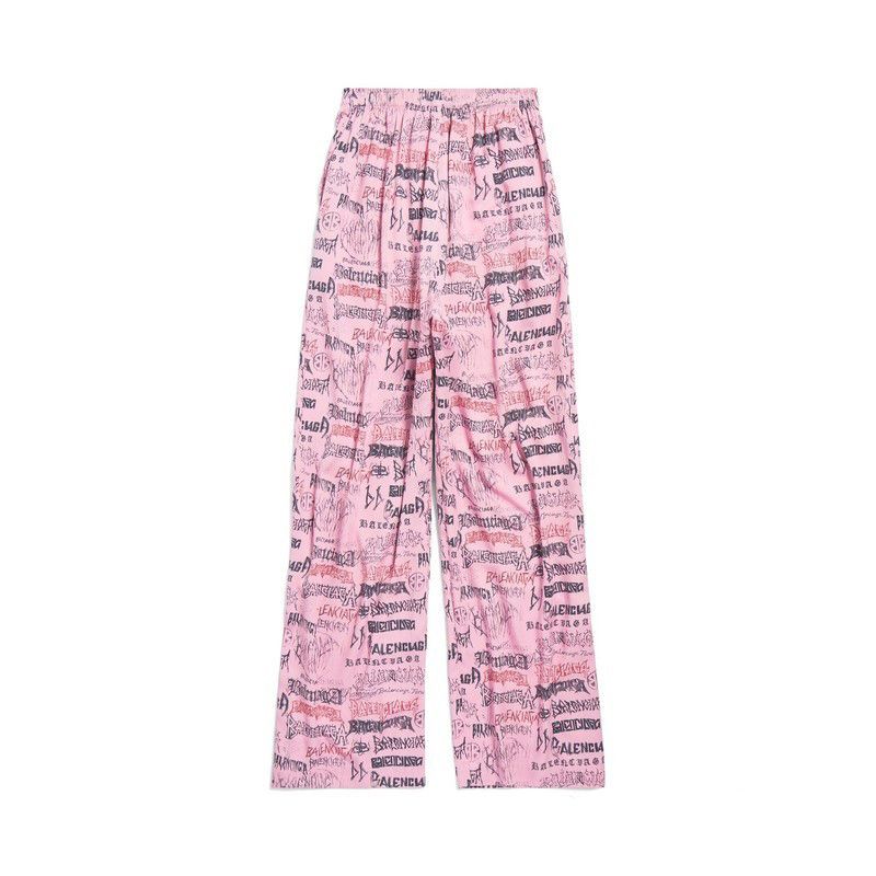 Balenciaga o1tr1nto0725 DIY Metal Allover Pyjama Pants in Pink Size US 30 / EU 46 - 6 Thumbnail