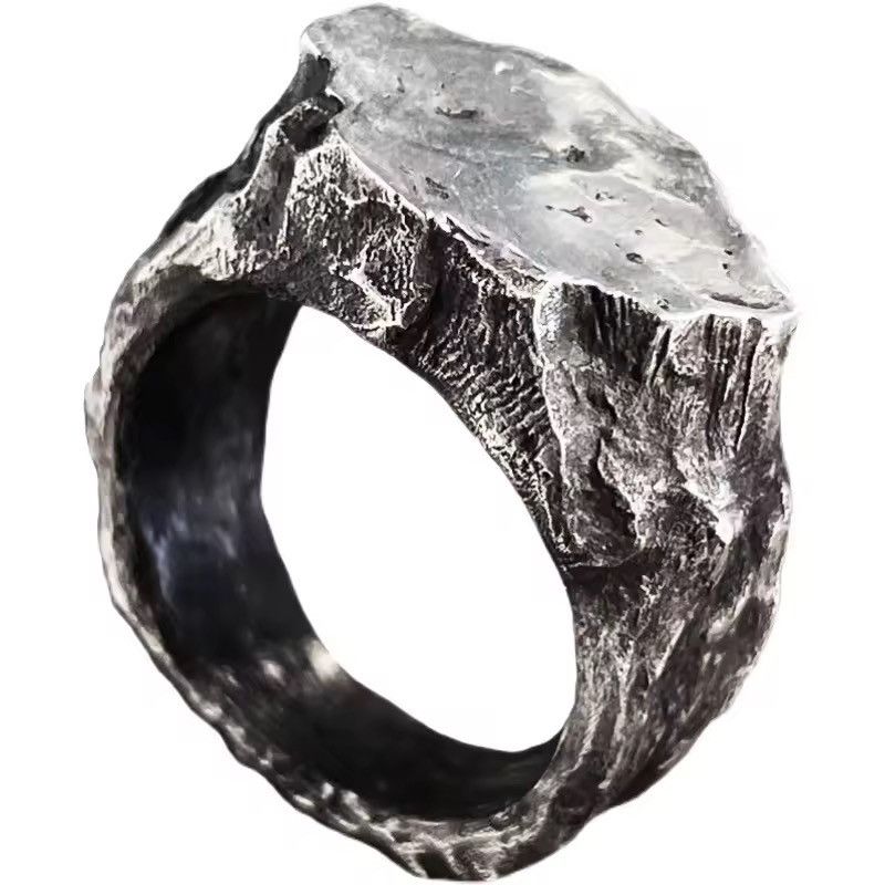 Other Irregular Vintage Retro Style Punk Stone Ring Size ONE SIZE - 5 Thumbnail