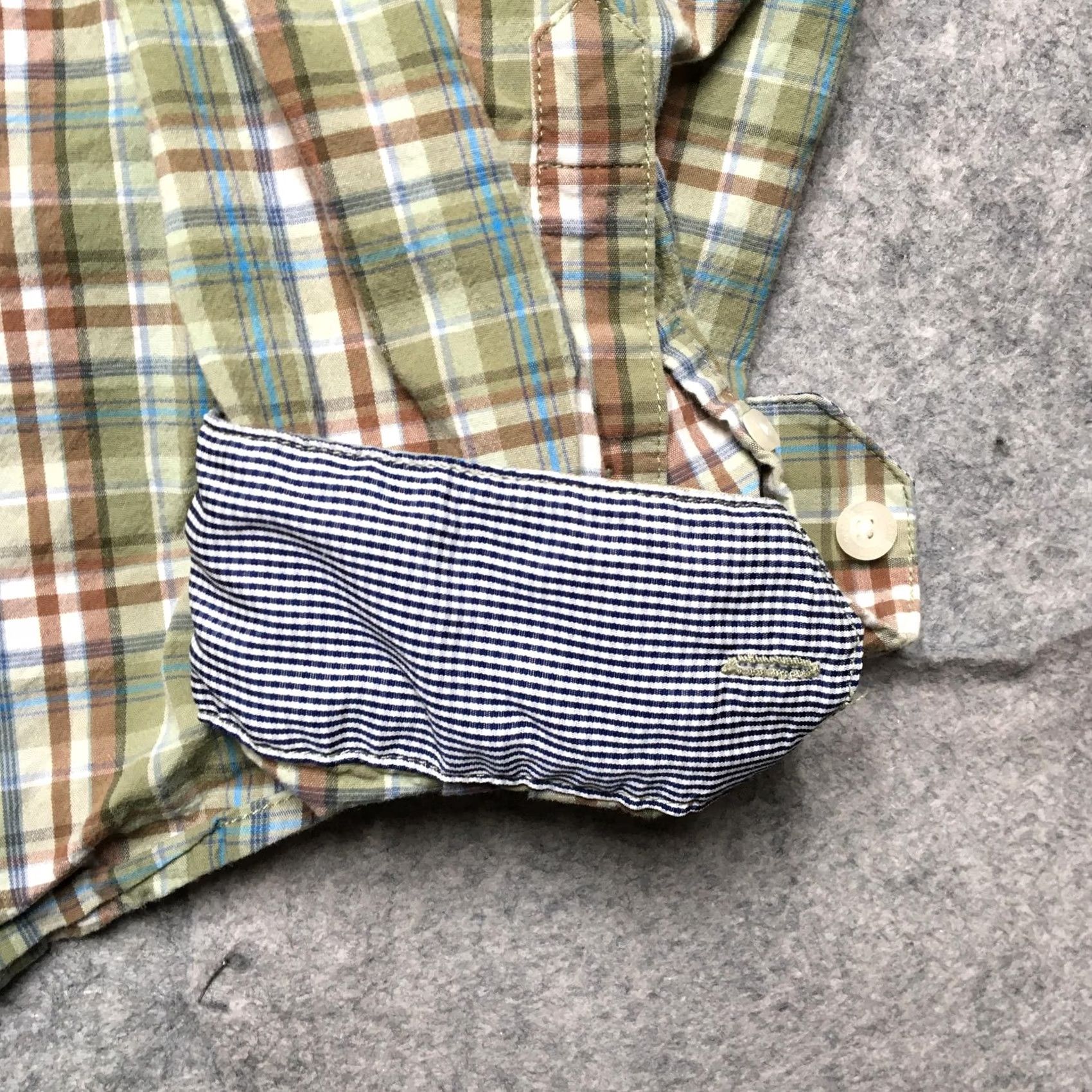 Vintage SCOTTeVEST Shirt Mens XL Green Plaid Hidden Pocket Travel Long Sleeve Casual Size US XL / EU 56 / 4 - 2 Thumbnail