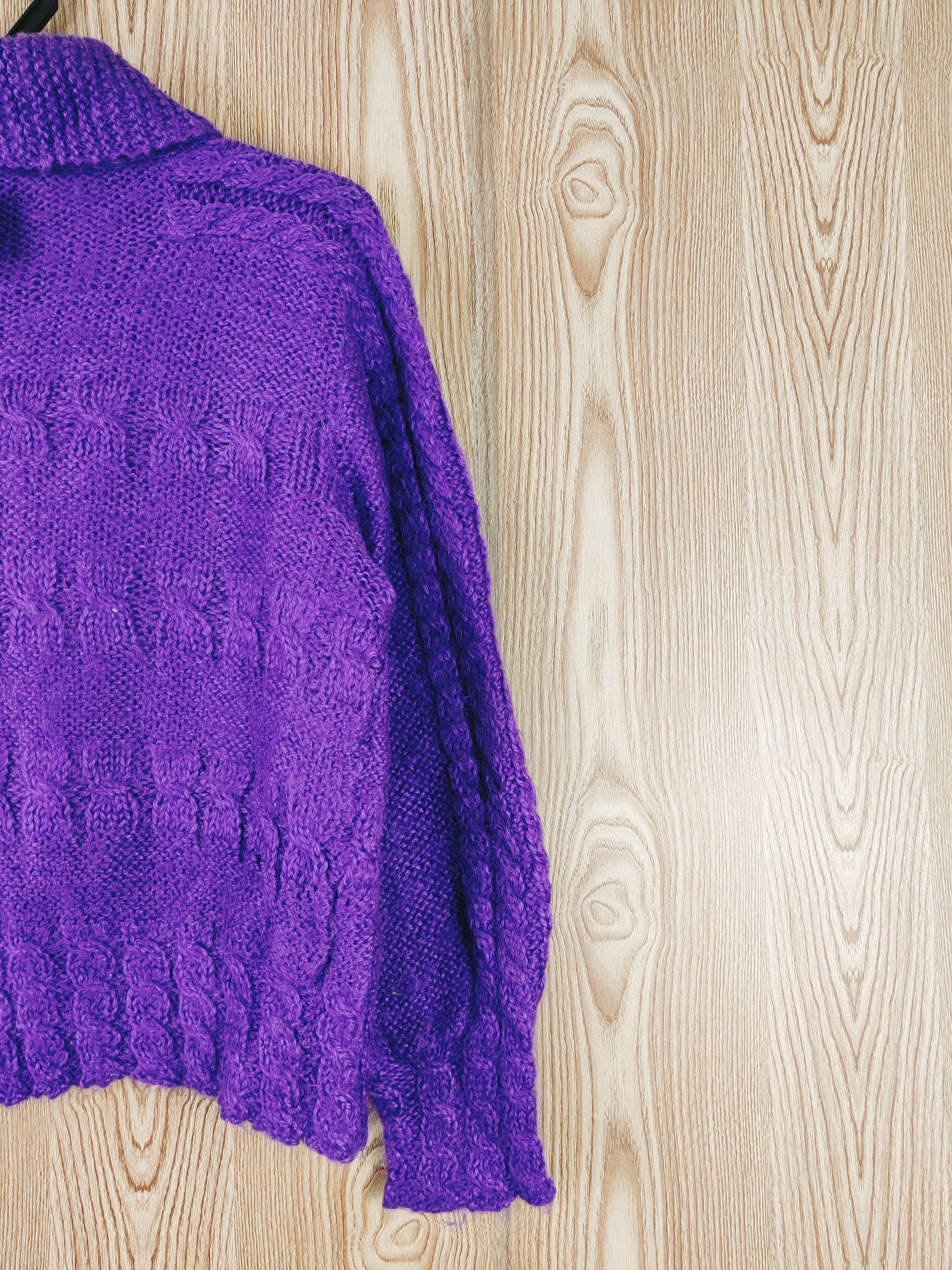 Japanese Brand Japanese Brand Purple Knitwear Cardigan #W566 Size S / US 4 / IT 40 - 9 Thumbnail