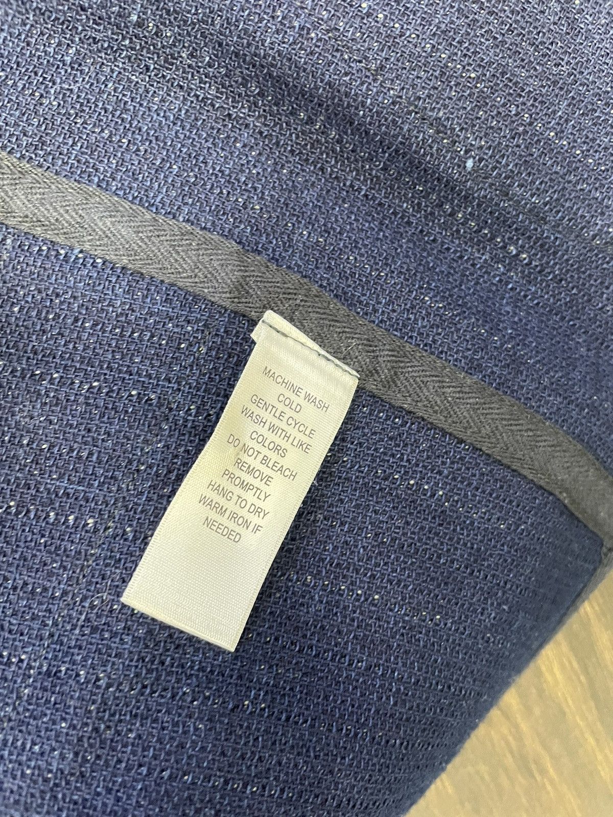RRL Ralph Lauren Indigo Dyed Textured Cotton Patch Pocket Snap Closure Vest Size US XS / EU 42 / 0 - 5 Thumbnail