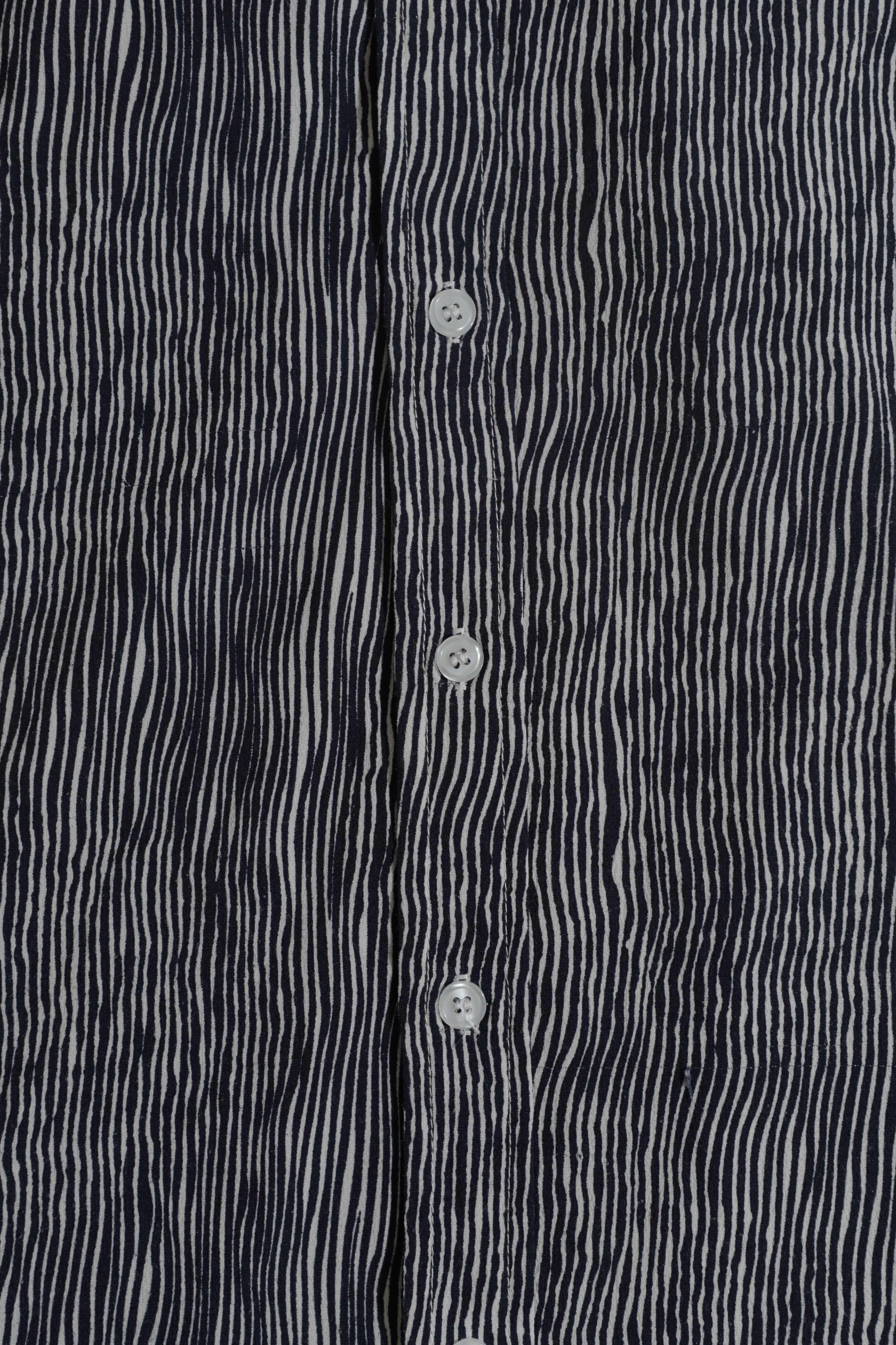 Other CharmkpR Striped Short Sleeve Button Up No Collar (M) Size US M / EU 48-50 / 2 - 5 Thumbnail