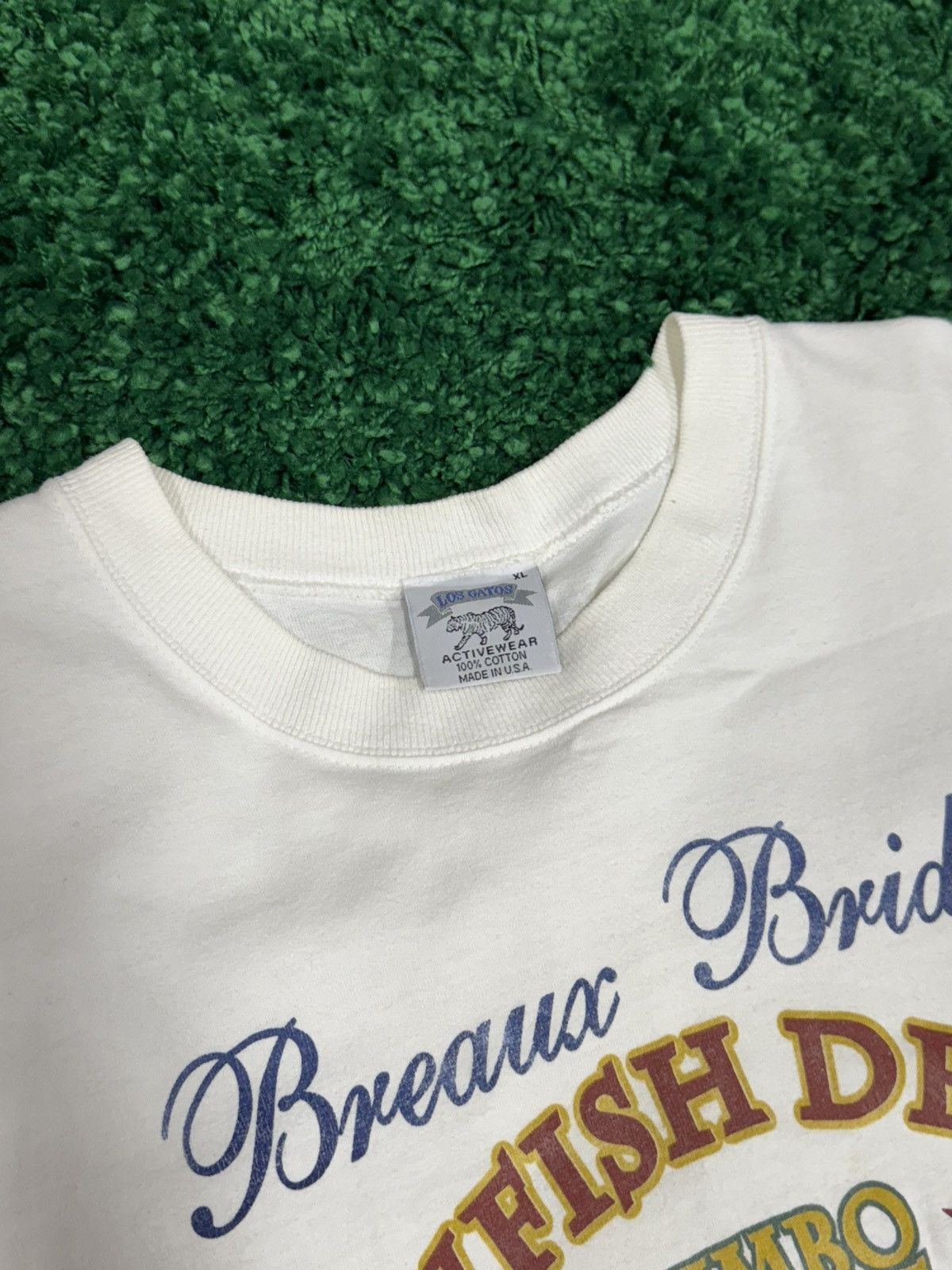 Vintage RARE 1996 Breaux Bridge Crawfish Festival Shrimp Tee XL Size US XL / EU 56 / 4 - 4 Thumbnail