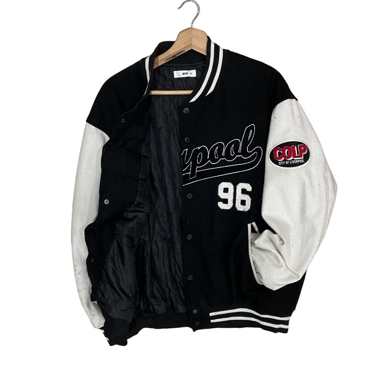 Other 🔥VINTAGES LIVERPOOL SPELL OUT WOOL VARSITY JACKET Size US M / EU 48-50 / 2 - 7 Thumbnail
