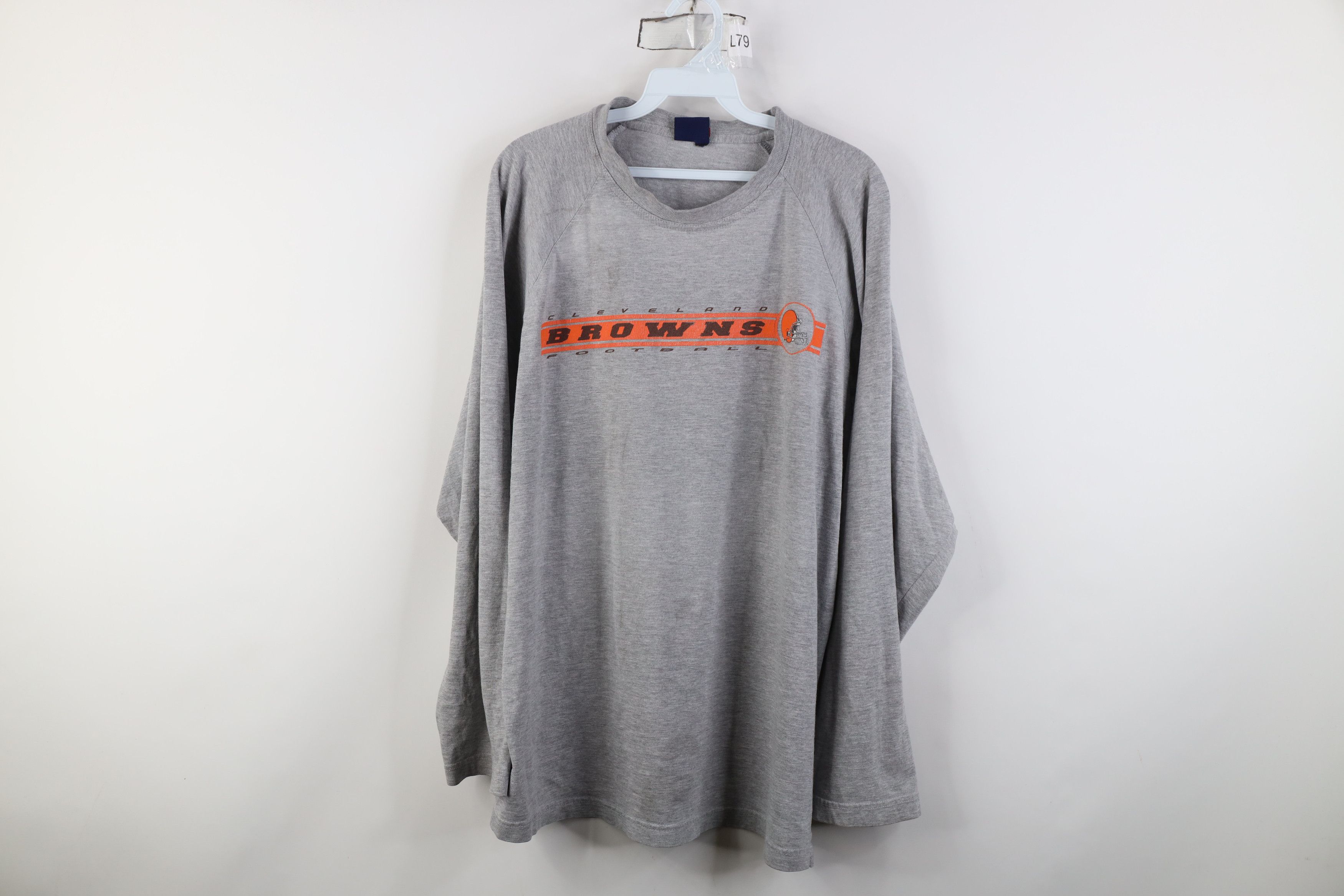 Vintage Vintage 90s Cleveland Browns Football Long Sleeve T-Shirt Size US L / EU 52-54 / 3 - 1 Thumbnail