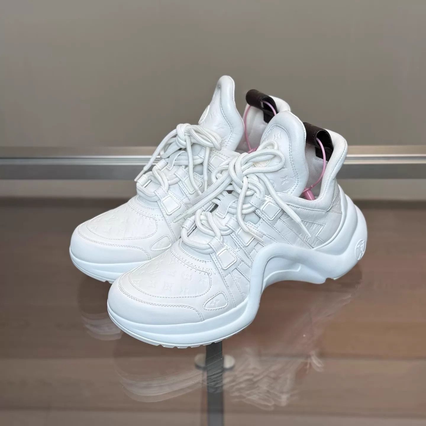 Louis Vuitton LV Archlight White Embossed Print Dad Sneaker Size US 7.5 / IT 37.5 - 1 Thumbnail