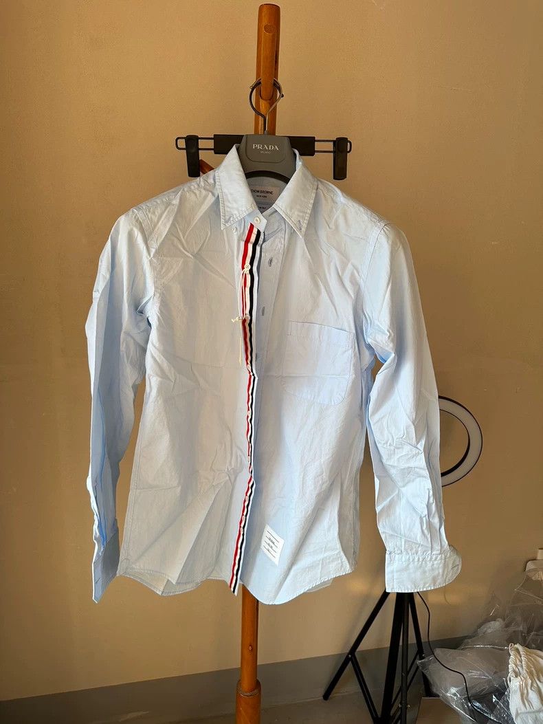 Thom Browne Thom Browne Classic Long Sleeve Shirt-dmc Size US L / EU 52-54 / 3 - 1 Thumbnail