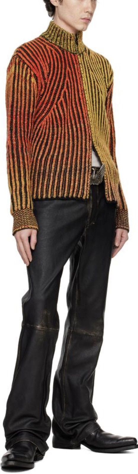Diesel Diesel P-Blixia Leather Pants Size US 33 - 8 Thumbnail