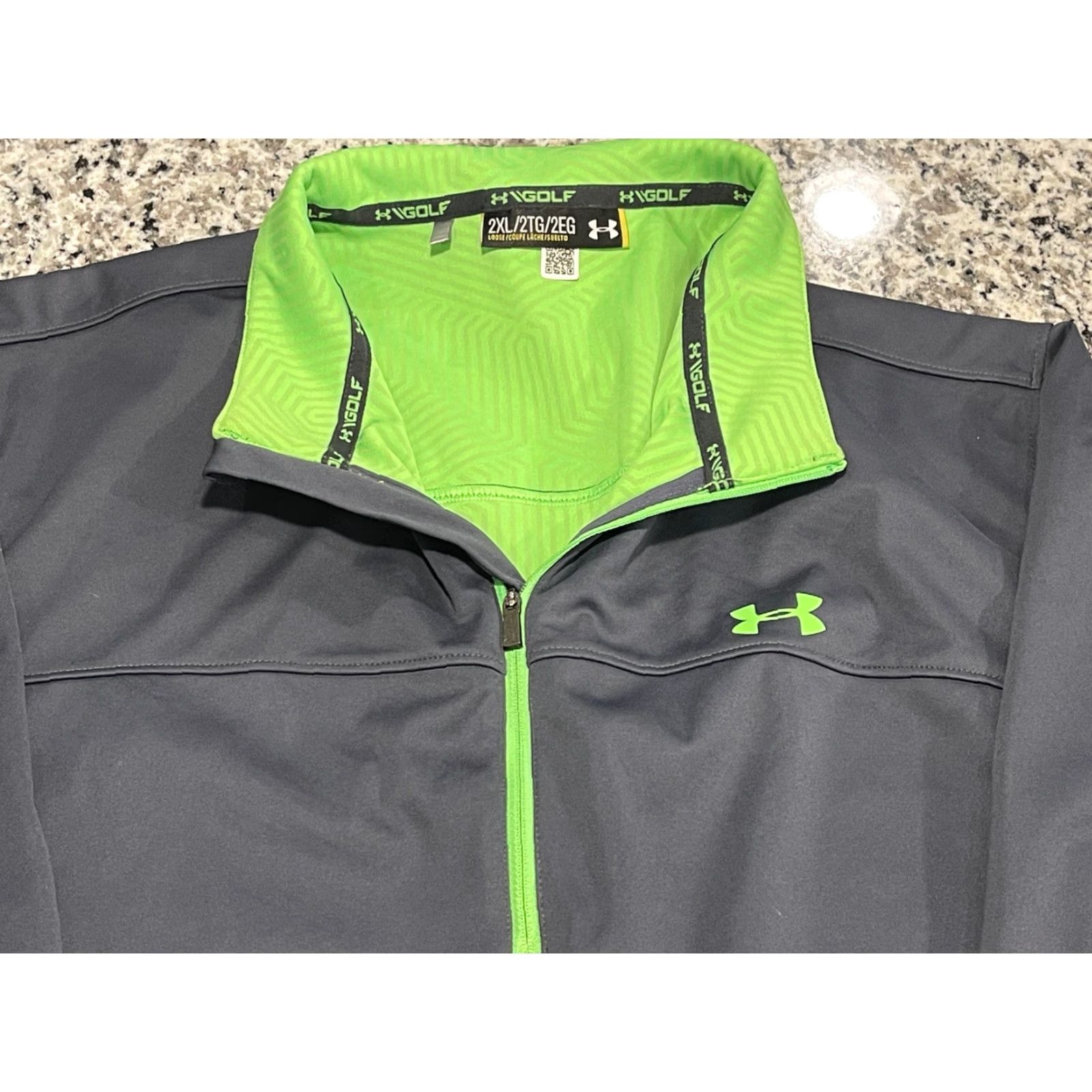 Under Armour UNDER ARMOUR STORM 2 GOLF JACKET Gray 1/4 Zip Men's 2XL-EUC Big & Tall Mens Size US XXL / EU 58 / 5 - 2 Thumbnail