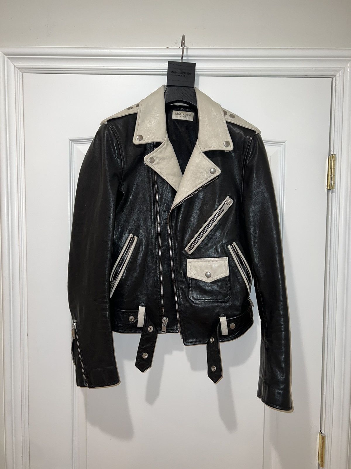 Saint Laurent Paris Saint Laurent Moto jacket Size US S / EU 44-46 / 1 - 1 Thumbnail