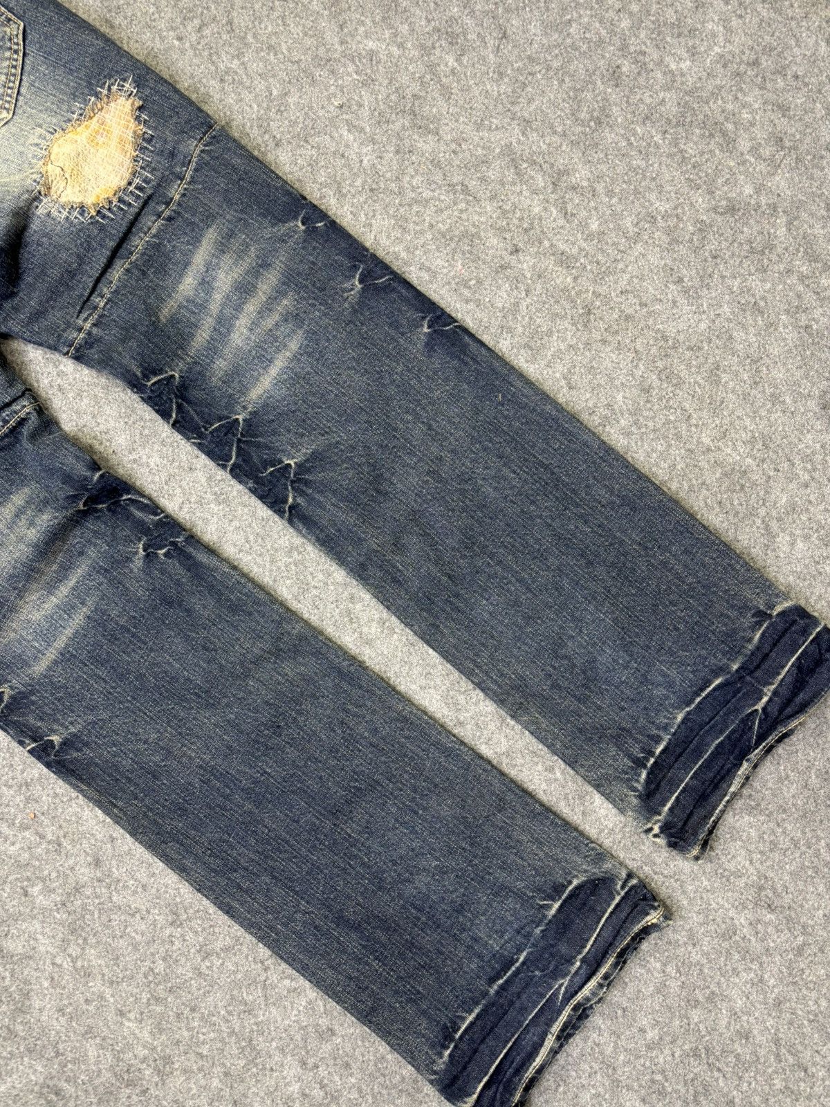 PPFM PPFM Double Waist Rust Wash Distressed Denim F778 Size US 32 / EU 48 - 13 Thumbnail