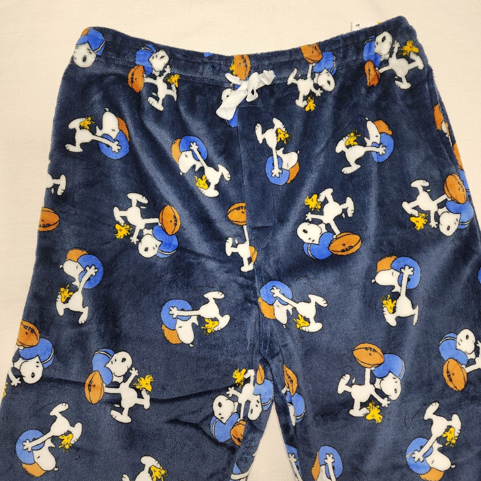 Other Snoopy and Woodstock playing football fleece pajama men Size US 36 / EU 52 - 2 Thumbnail