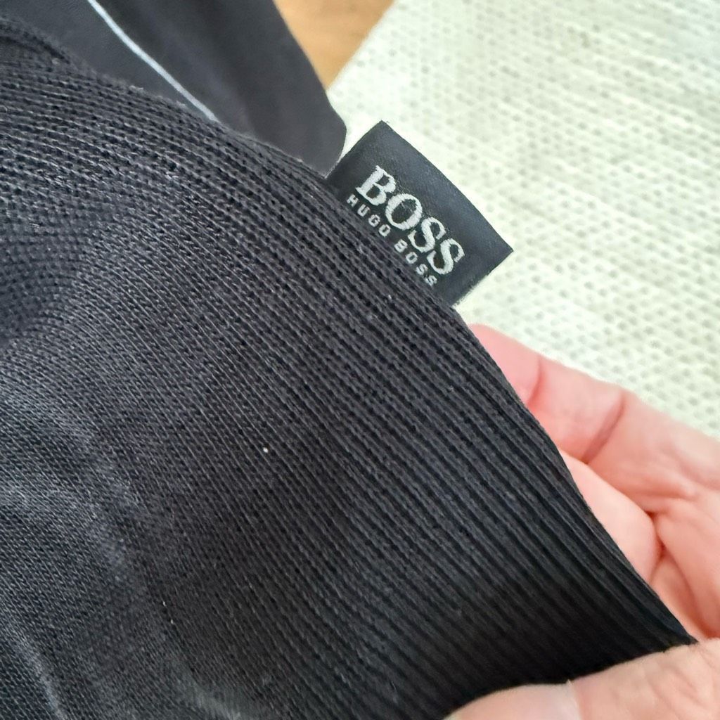 Hugo Boss Boss Hugo Boss 1/4 Snap Cotton Sweater Black M Size US M / EU 48-50 / 2 - 7 Thumbnail