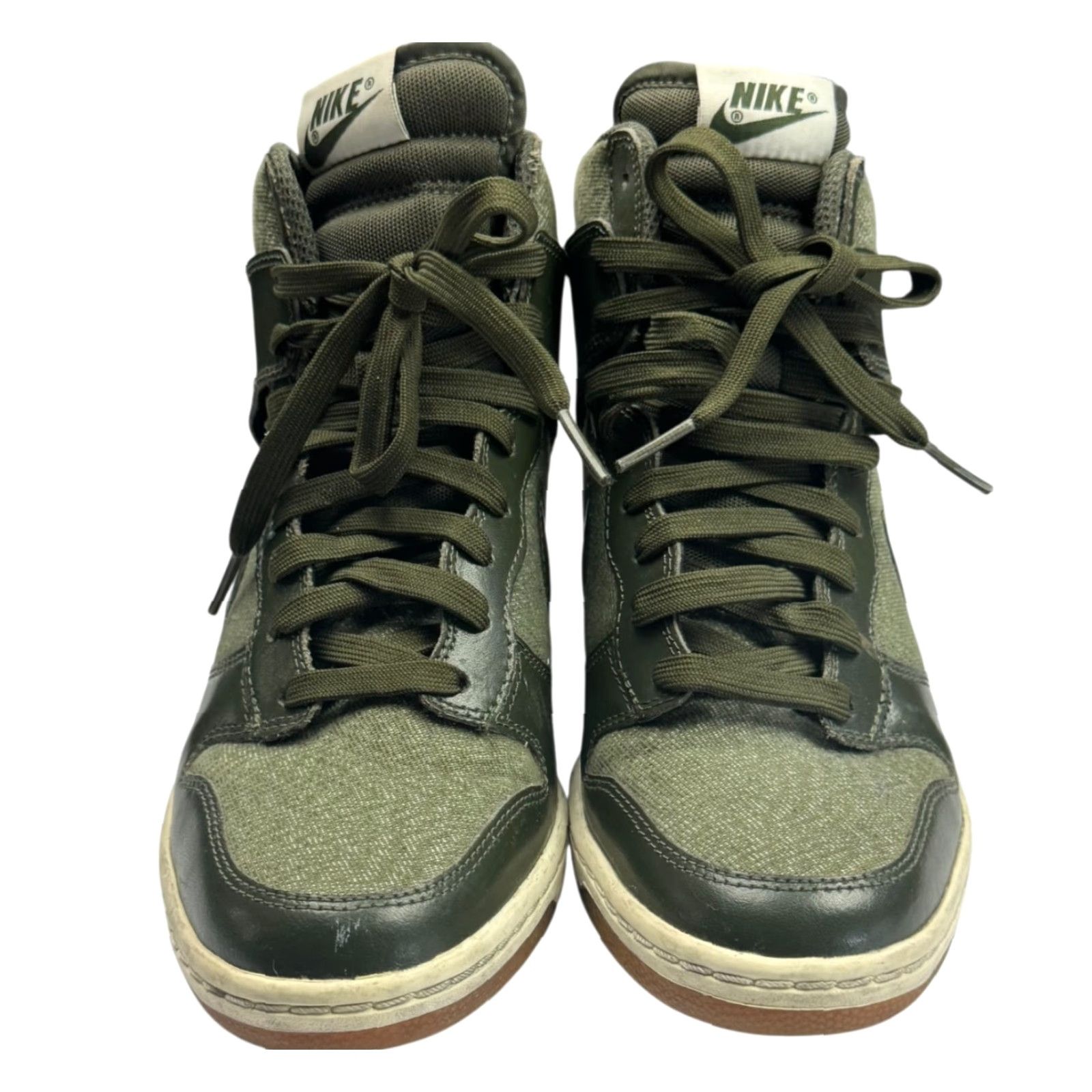 Nike Nike Dunk High Sky Hi Essentials 644877-301 Sneakers Olive Green Womens Size 7.5 Size US 8 / IT 38 - 2 Thumbnail