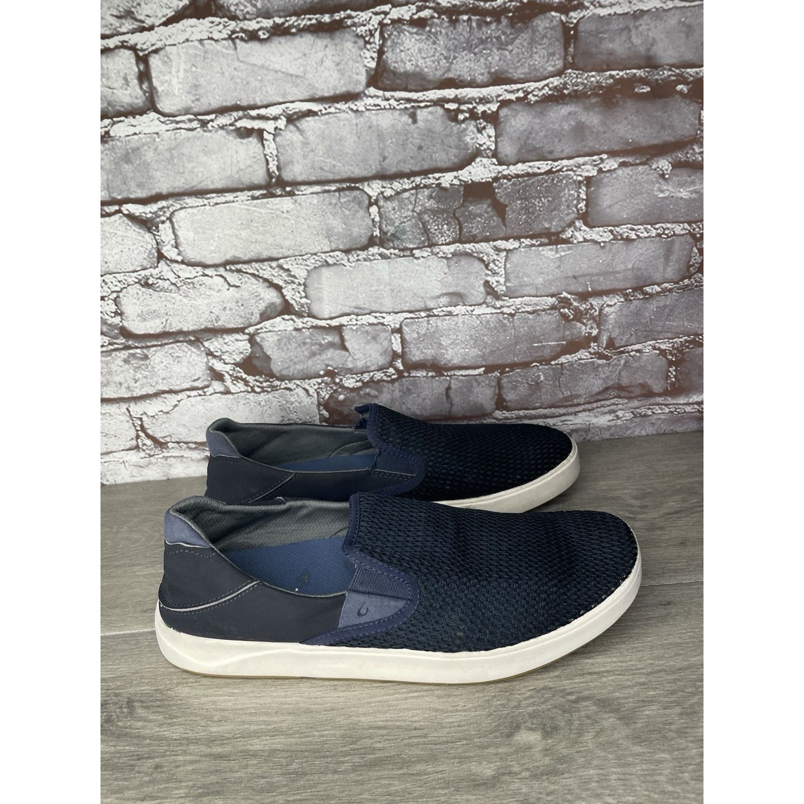 Olukai OluKai Lae' Ahi Navy Blue Mesh Slip On Loafer Shoes Men Sz 1 Size US 10.5 / EU 43-44 - 7 Thumbnail