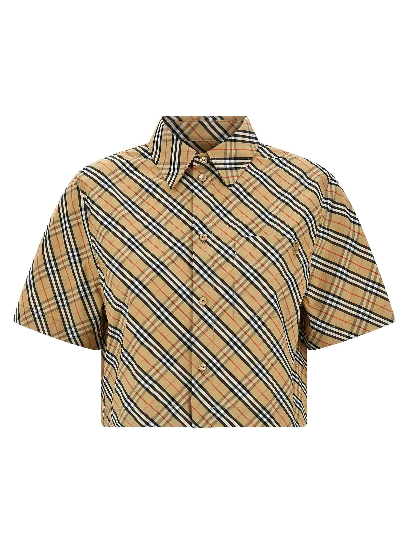Burberry 'B Shield' Check Shirt Size XS / US 0-2 / IT 36-38 - 1 Thumbnail