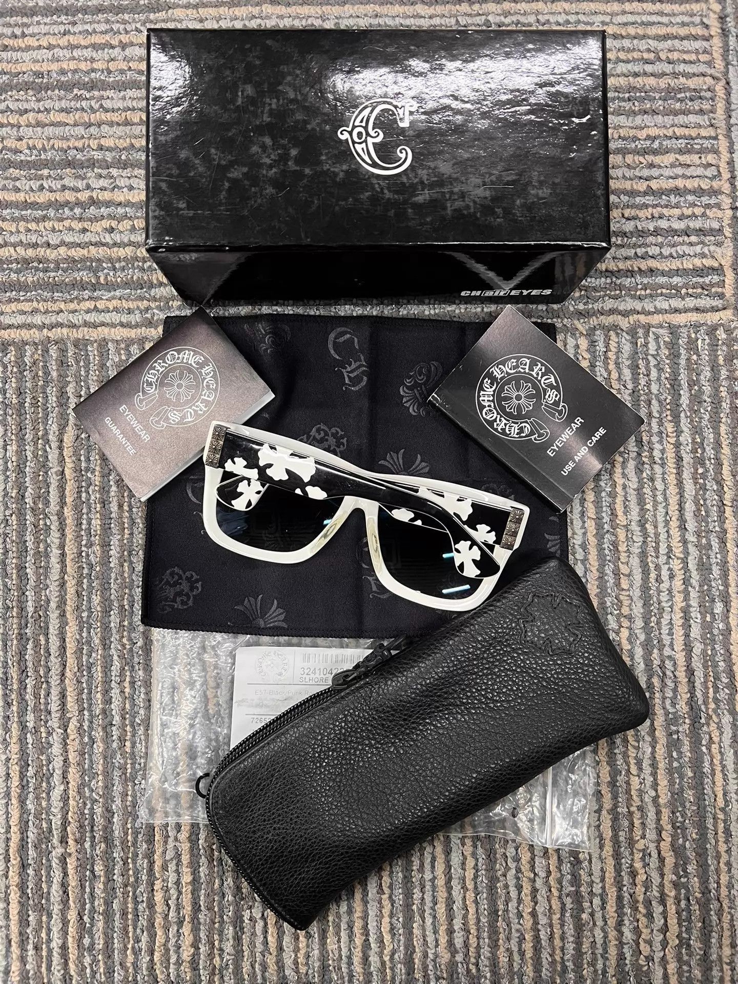 Chrome Hearts Multi-Color Patterned Square Sunglasses Size ONE SIZE - 2 Thumbnail