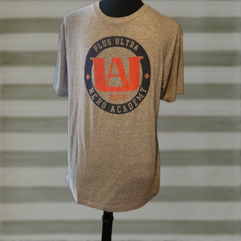 Vintage My Hero Academia Plus Ultra UA High Hero Academy Size XL Anime Gray T-Shirt Crunchyroll Unisex Adults XS? Size US XL / EU 56 / 4 - 1 Thumbnail