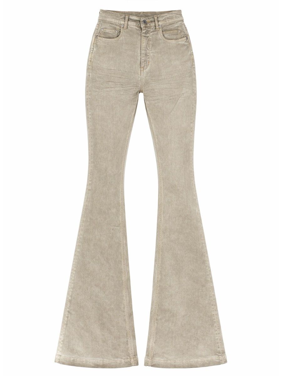 Rick Owens Drkshdw RICK OWENS DRKSHDW JEANS "BOLAN" - BEIGE (JEANS 26) Size 26" / US 2 / IT 38 - 1 Thumbnail