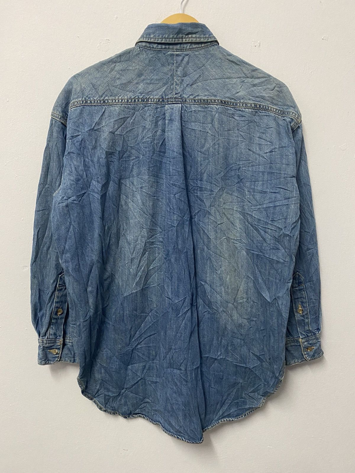 MOUSSY Vintage Moussy Chambray Jeans Button Ups Shirts Size US L / EU 52-54 / 3 - 2 Thumbnail