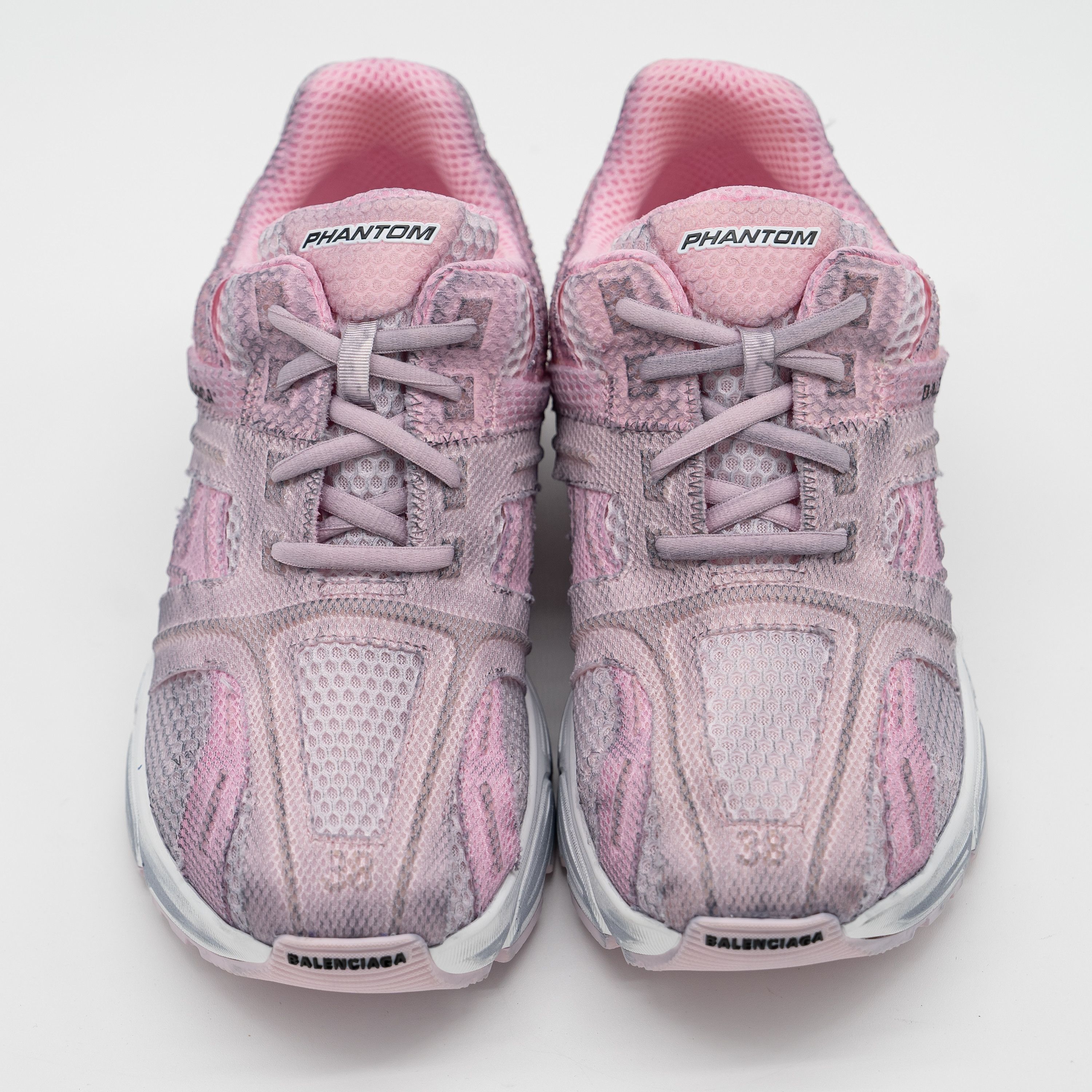 Balenciaga 38 EU 8 US Balenciaga Phantom Sneakers Pink Distressed Mesh Size US 8 / IT 38 - 3 Thumbnail