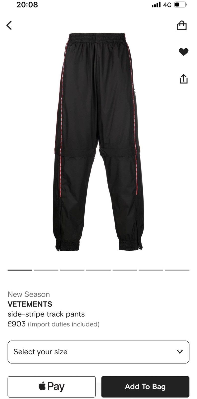 Vetements Vetements 2 in 1 trackpants Size US 31 - 4 Thumbnail