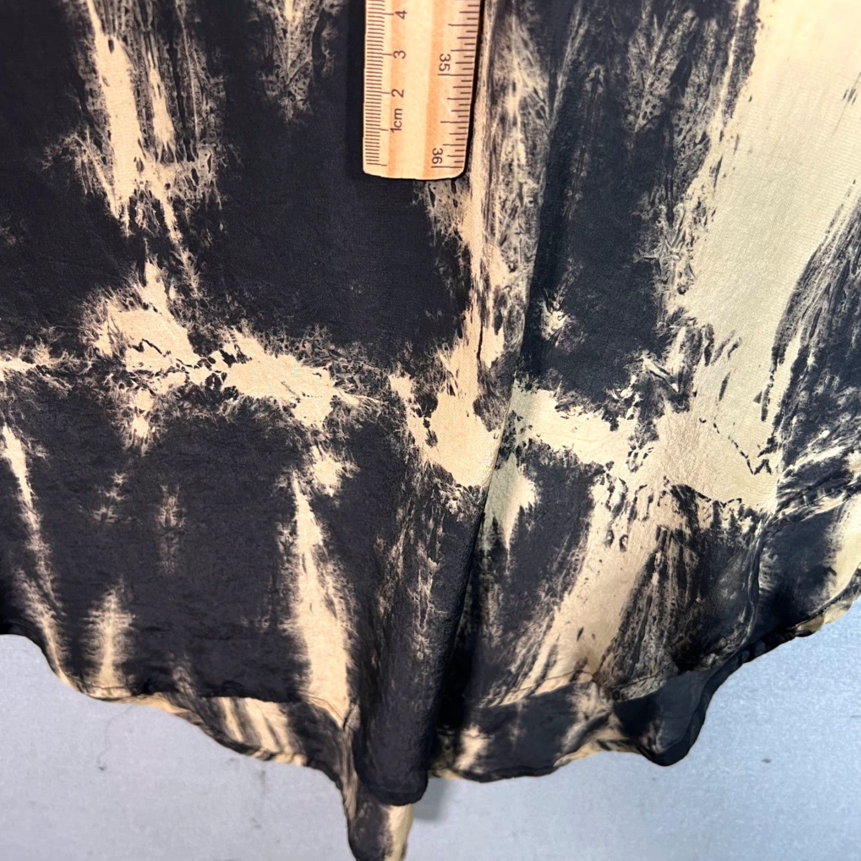 Vintage Mas Demoiselle Paris Dress Size 40 Tie Dye Button Down Shirt Black Yellow Size S / US 4 / IT 40 - 6 Thumbnail