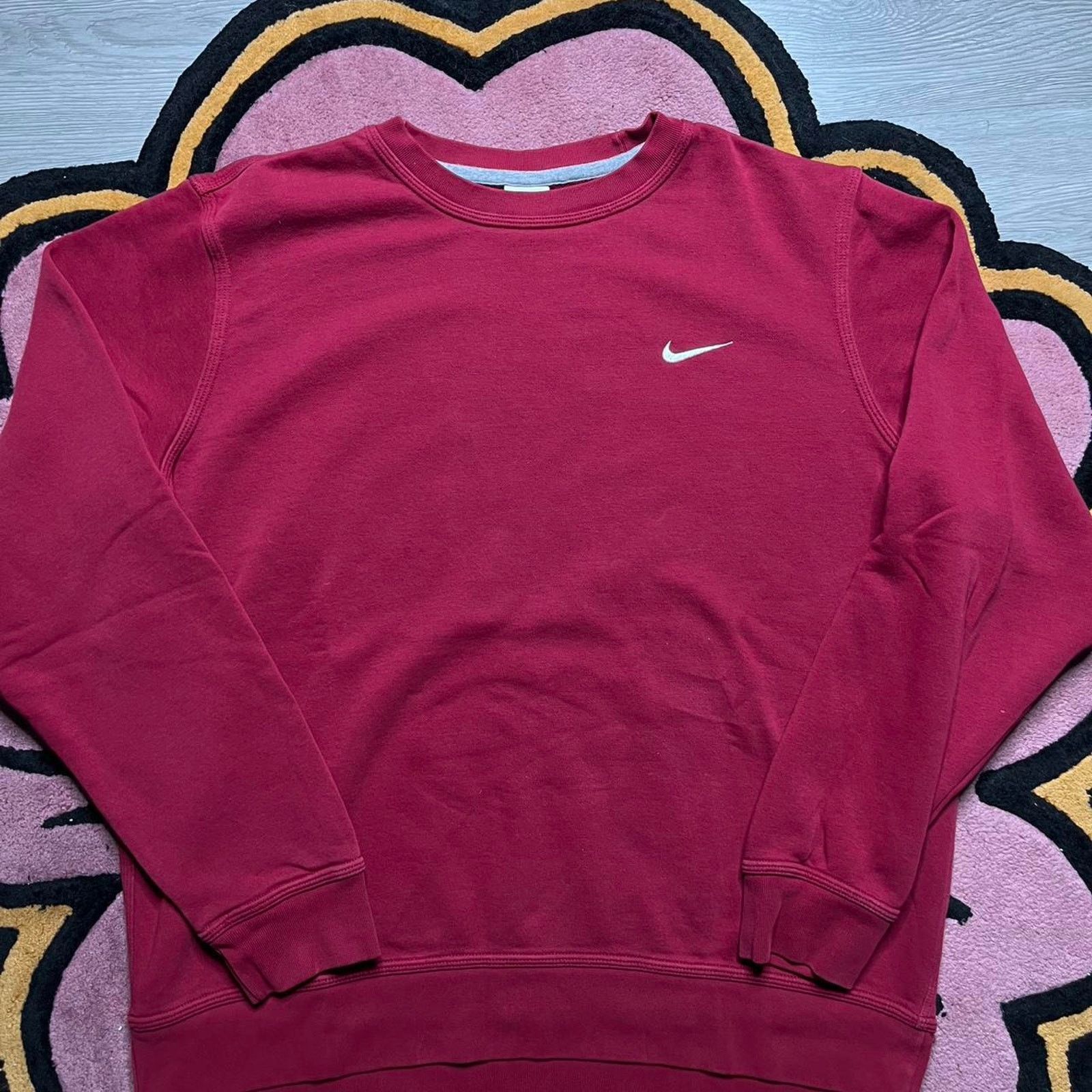 Nike Nike Sportswear Embroidered Swoosh Logo Crewneck Sweatshirt Size US XL / EU 56 / 4 - 2 Thumbnail