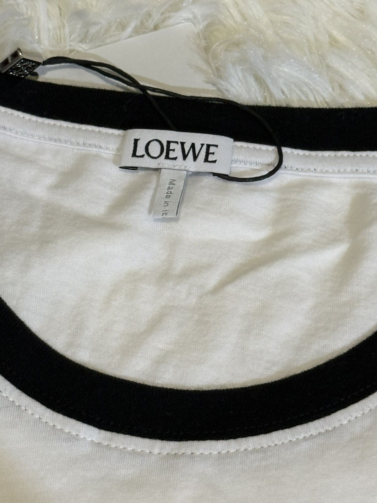 Loewe Loewe white crop top Size L / US 10 / IT 46 - 3 Thumbnail