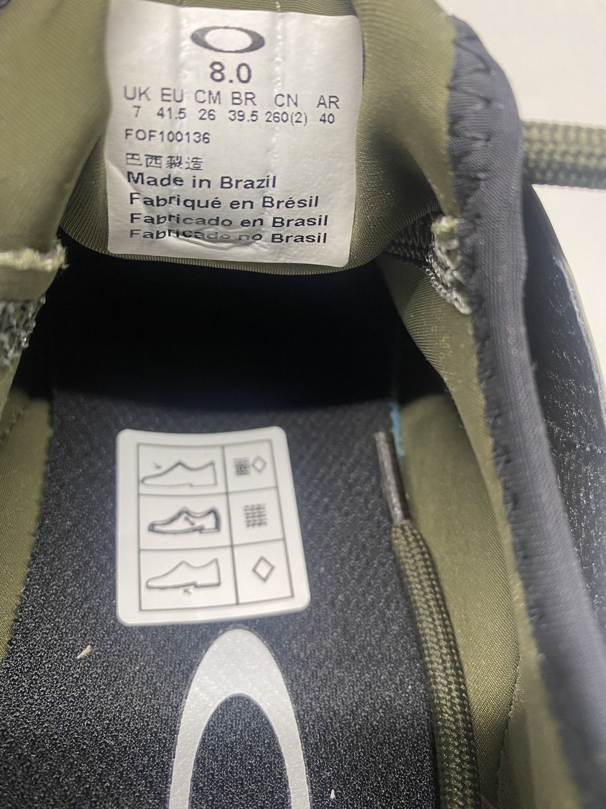 Oakley Oakley Dry Athletic Sneaker EVZero Olive Green Men's 8M Size US 8 / EU 41 - 10 Thumbnail