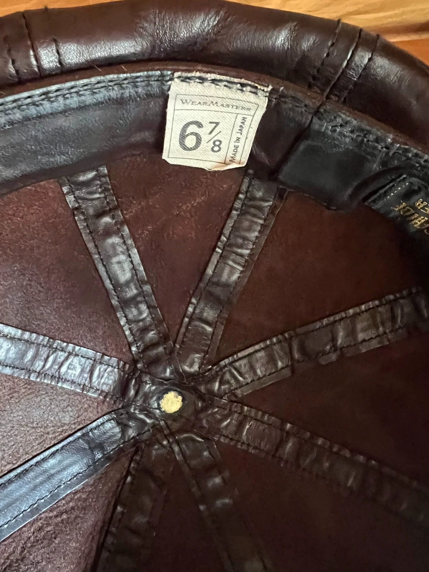 Other JapaneseHorsehide 8-Panel Newsboy Cap Handmade 56.5cm S Head Size ONE SIZE - 7 Thumbnail