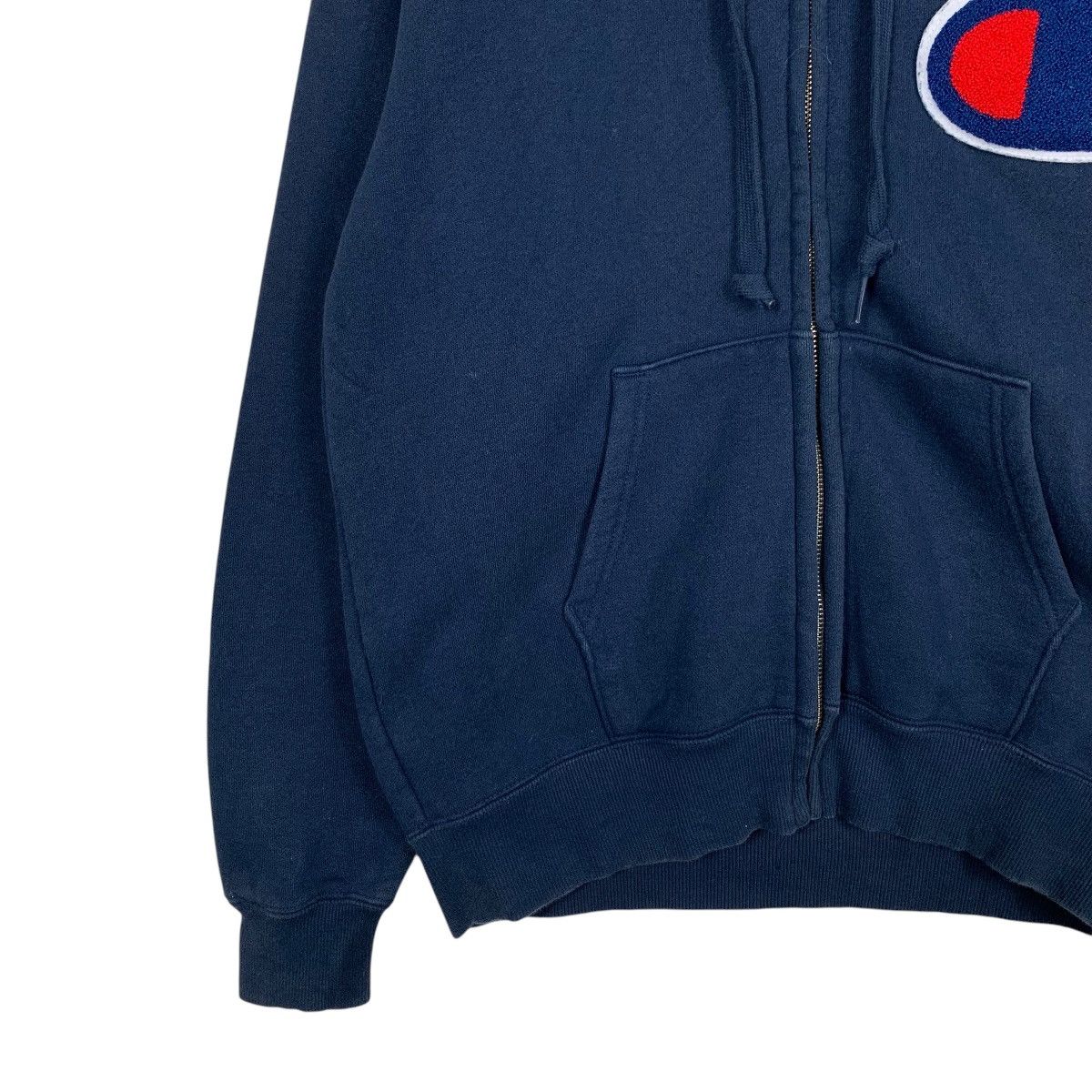 Champion CHAMPION Big Logo Zipper Hoodies Sweatshirt #1791-C79 Size US M / EU 48-50 / 2 - 3 Thumbnail