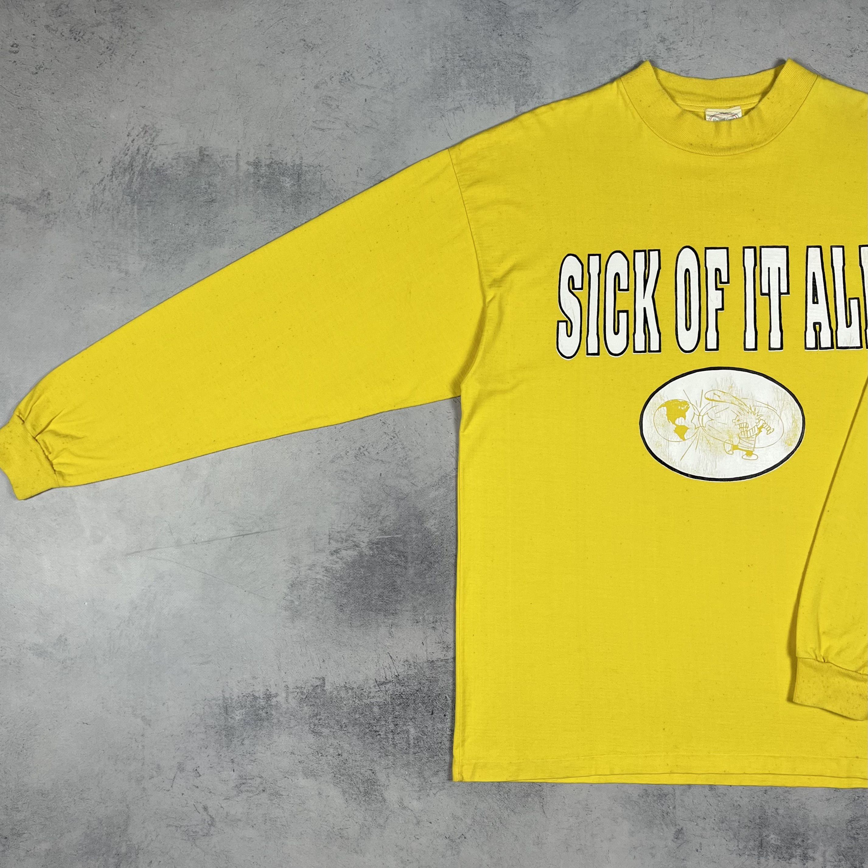 Band Tees Vintage Sick Of It All Hard Punk Band Long Sleeve Shirt 80’s Size US M / EU 48-50 / 2 - 4 Thumbnail