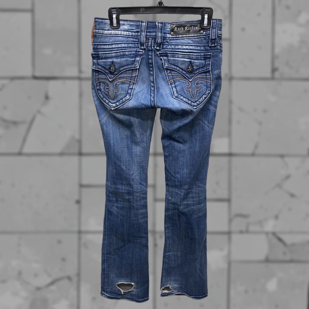 Vintage Rock Revival Jeans Bootcut Womens 27x34 Blue JEN Bootcut Regular Size 27 Womens Size 27" / US 4 / IT 40 - 1 Thumbnail