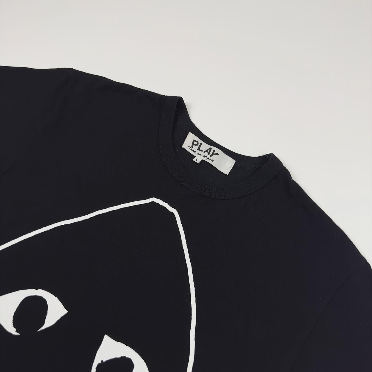Comme des Garcons PLAY Comme des Garçons Play Inverted Heart Logo T-Shirt Black Size US L / EU 52-54 / 3 - 1 Thumbnail