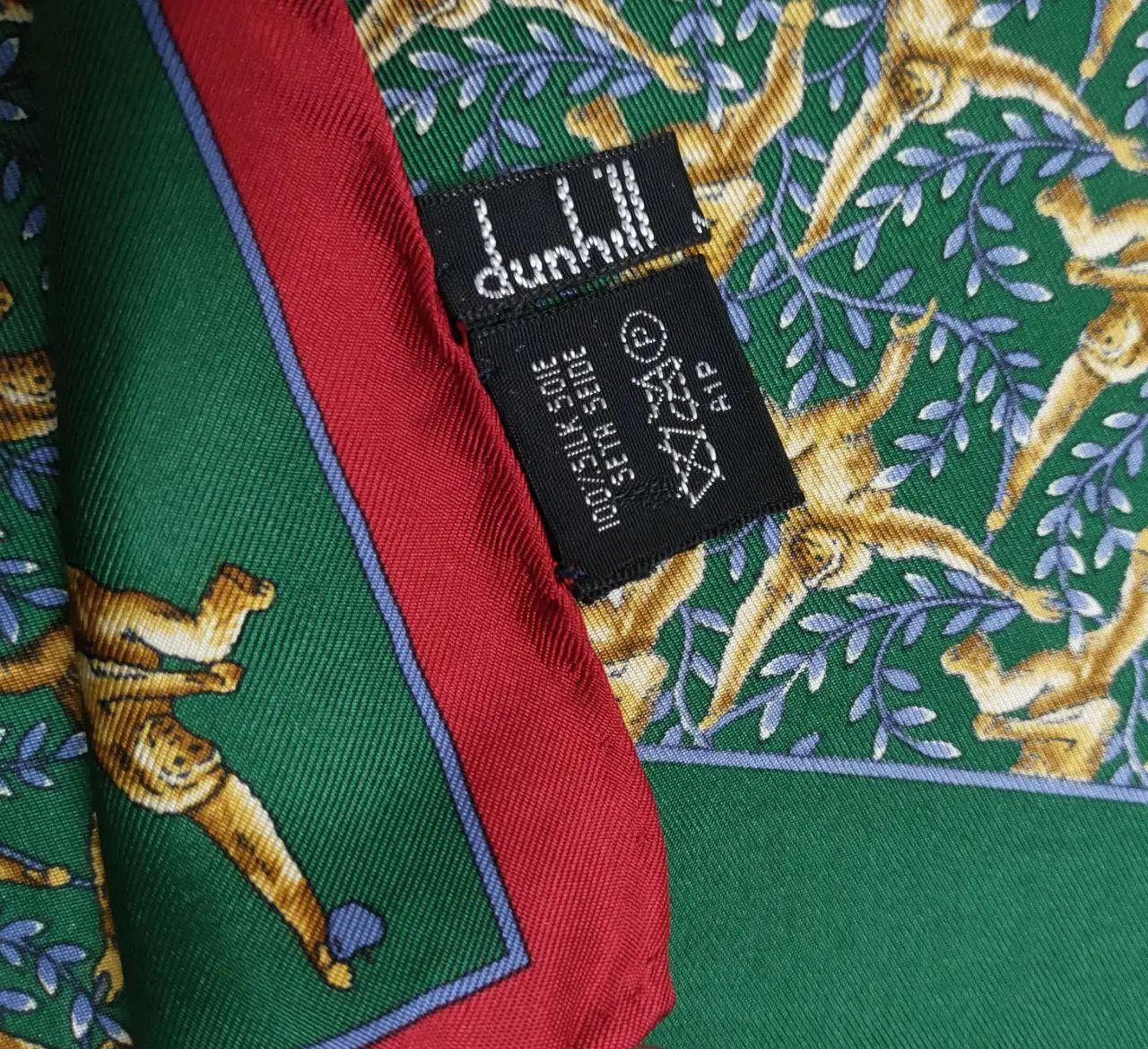 Alfred Dunhill Dunhill Monogram Silk Handkerchief Size ONE SIZE - 5 Thumbnail