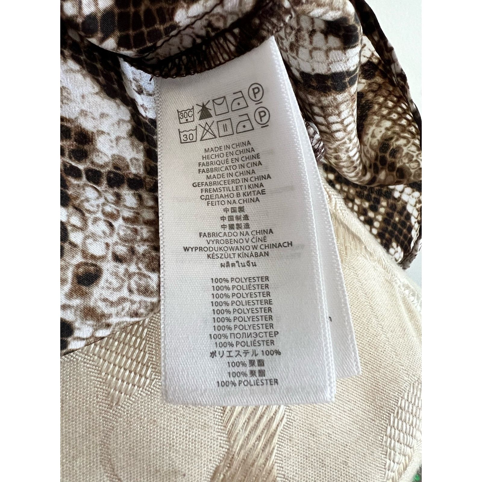 Michael Kors Michael Kors Zip Up Snakeskin Animal Print Blouse Small Size S / US 4 / IT 40 - 7 Thumbnail