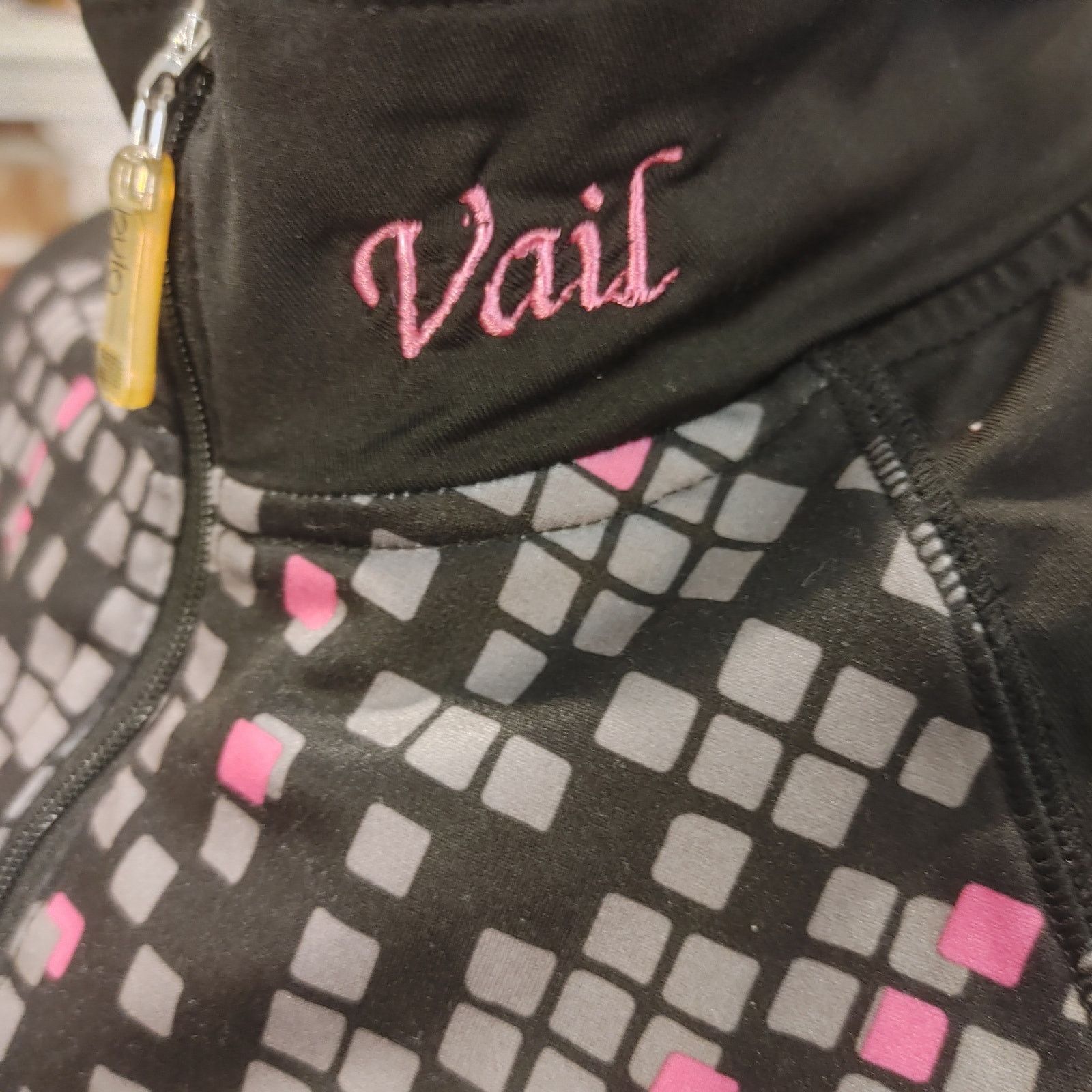 Other Bula Vail Womens LG Gray/Black/Pink Checker Full Zip Shacket Size L / US 10 / IT 46 - 3 Thumbnail