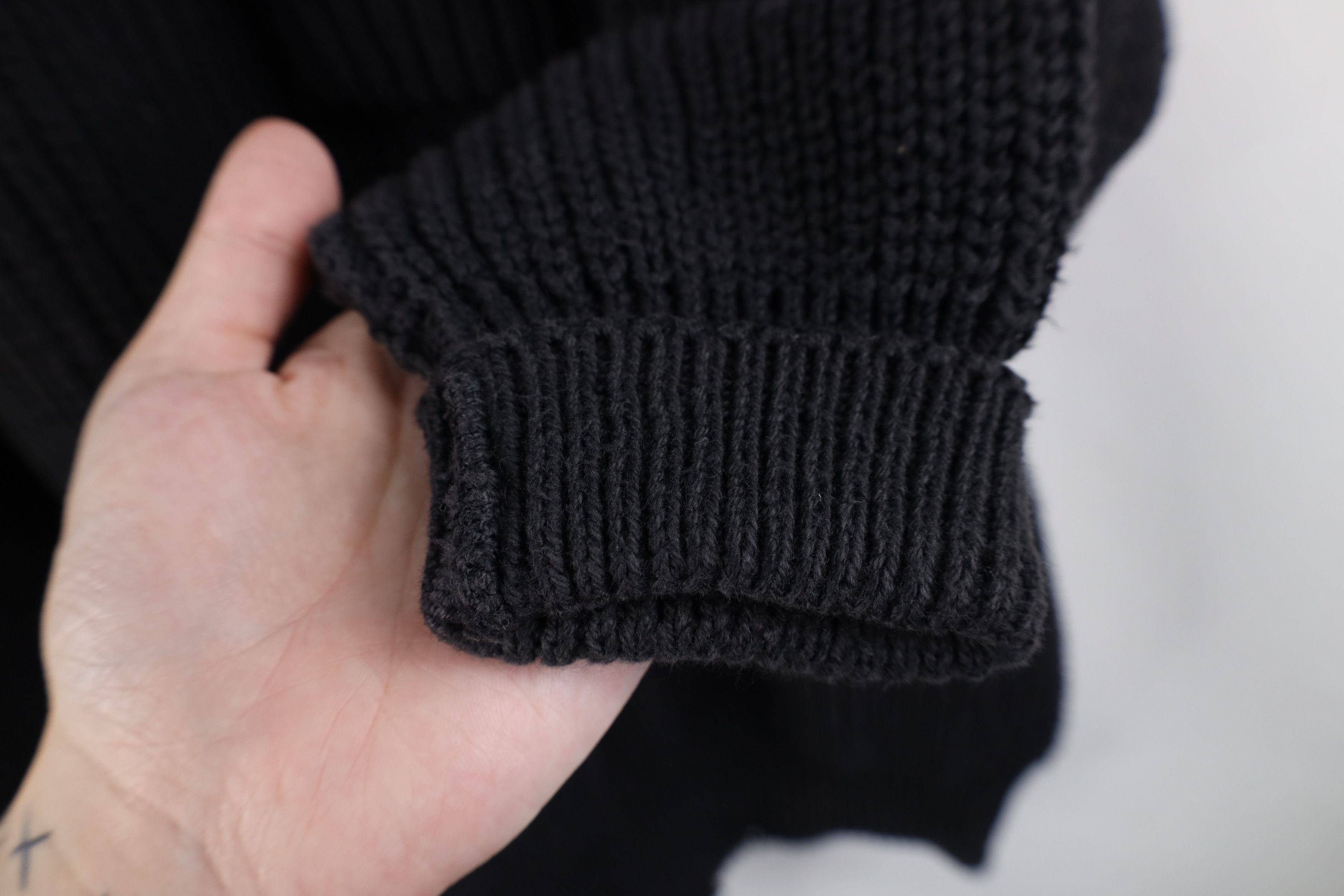 Vintage Vintage 90s Streetwear Marled Chunky Ribbed Knit Sweater Size 3XL / US 20-22 - 9 Thumbnail