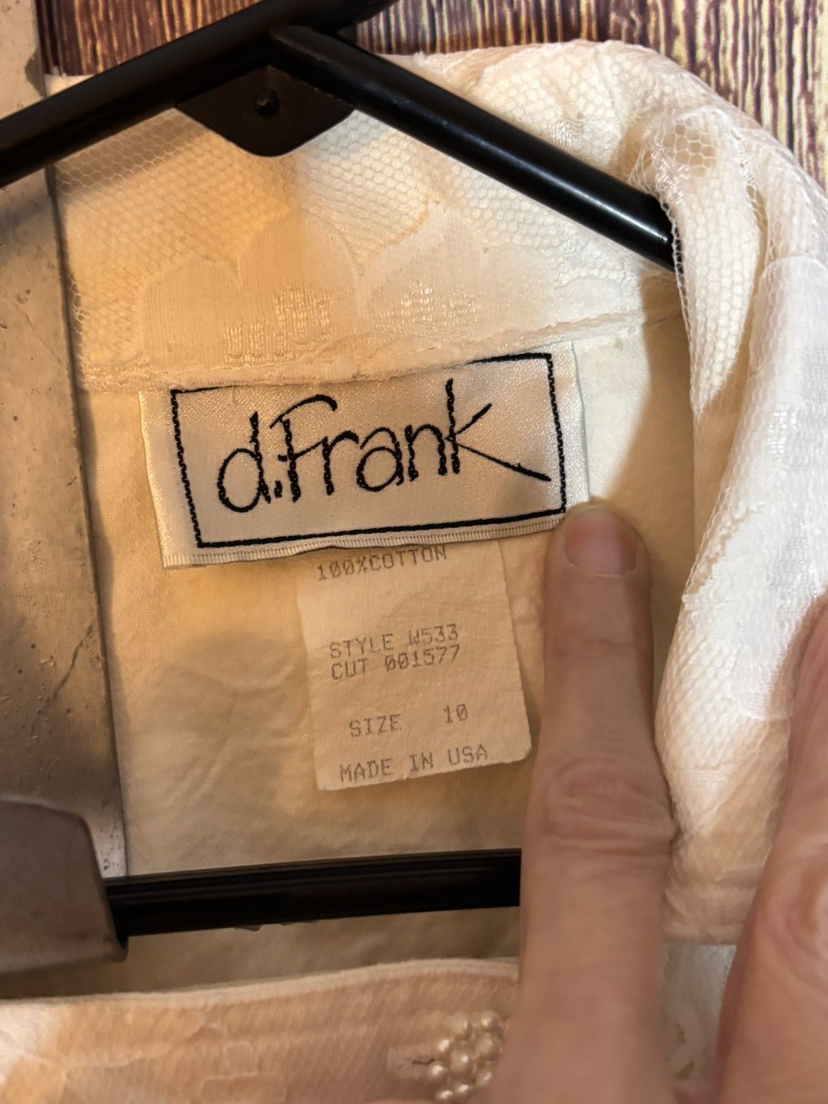 Other d.frank denim & lace cropped jacket Size L / US 10 / IT 46 - 6 Thumbnail