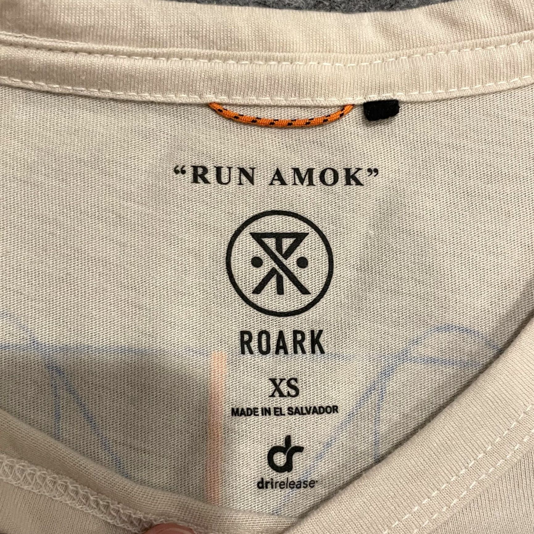Roark Roark Run Amok Mathis Core SS Shirt Mens XS Beige Graphic Running TShirt Tee Size US XS / EU 42 / 0 - 5 Thumbnail