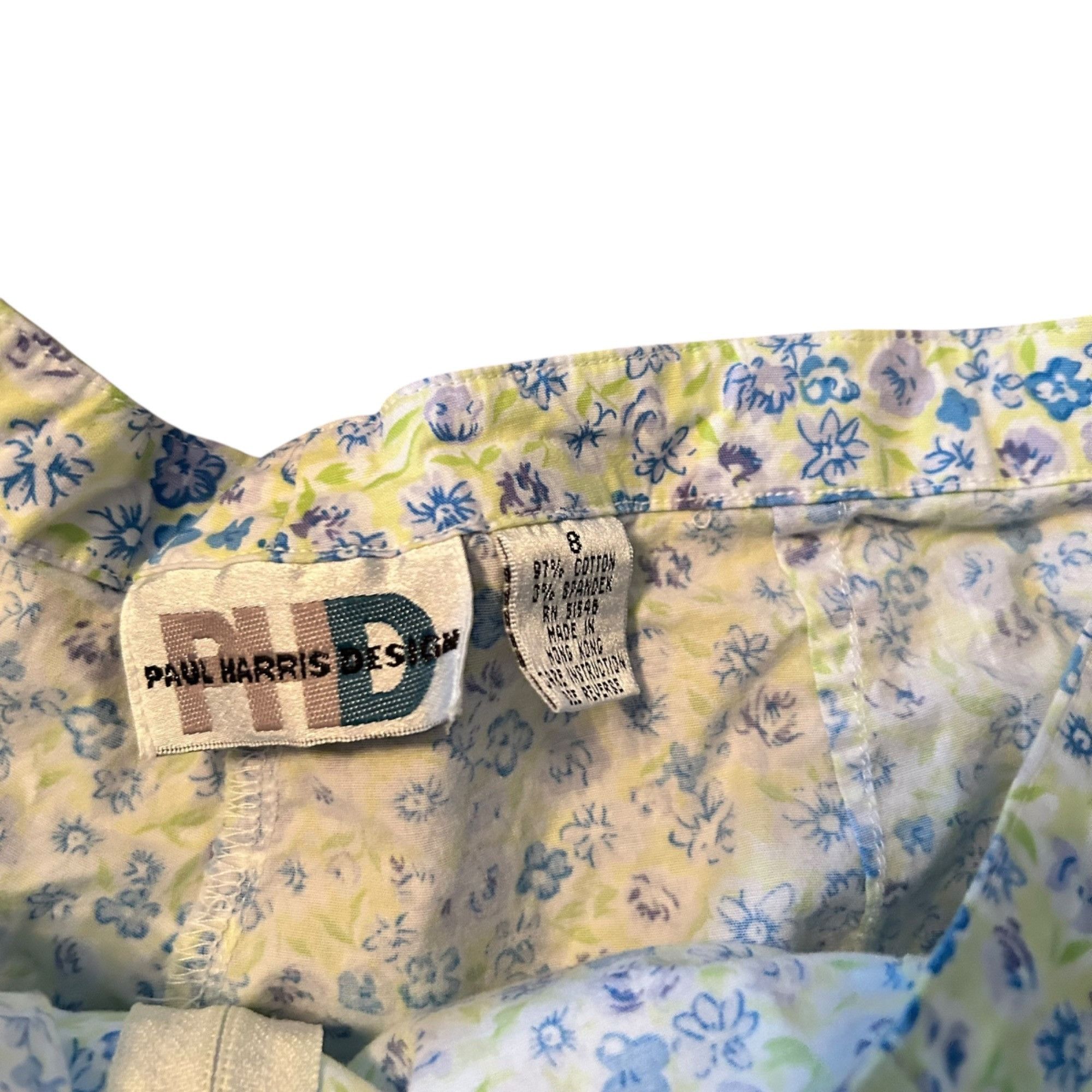 Vintage Vintage Paul Harris Design Y2K Novelty Floral Print Skort 8 Size 30" / US 8 / IT 44 - 6 Thumbnail