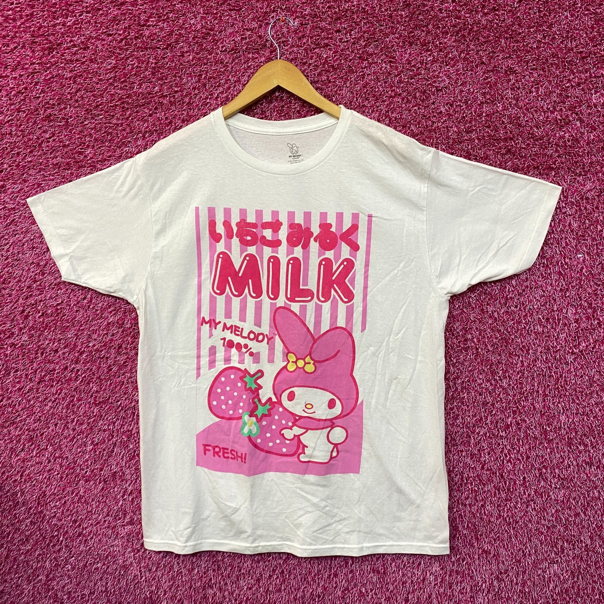 Other My Melody Japanese Kawaii Strawberry Milk Sanrio Tee L Size US L / EU 52-54 / 3 - 1 Thumbnail