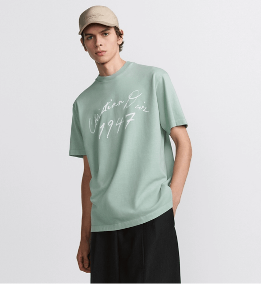 Dior o1w1db10525 493J69 Relaxed-Fit T-Shirt in Blue Size US S / EU 44-46 / 1 - 4 Thumbnail
