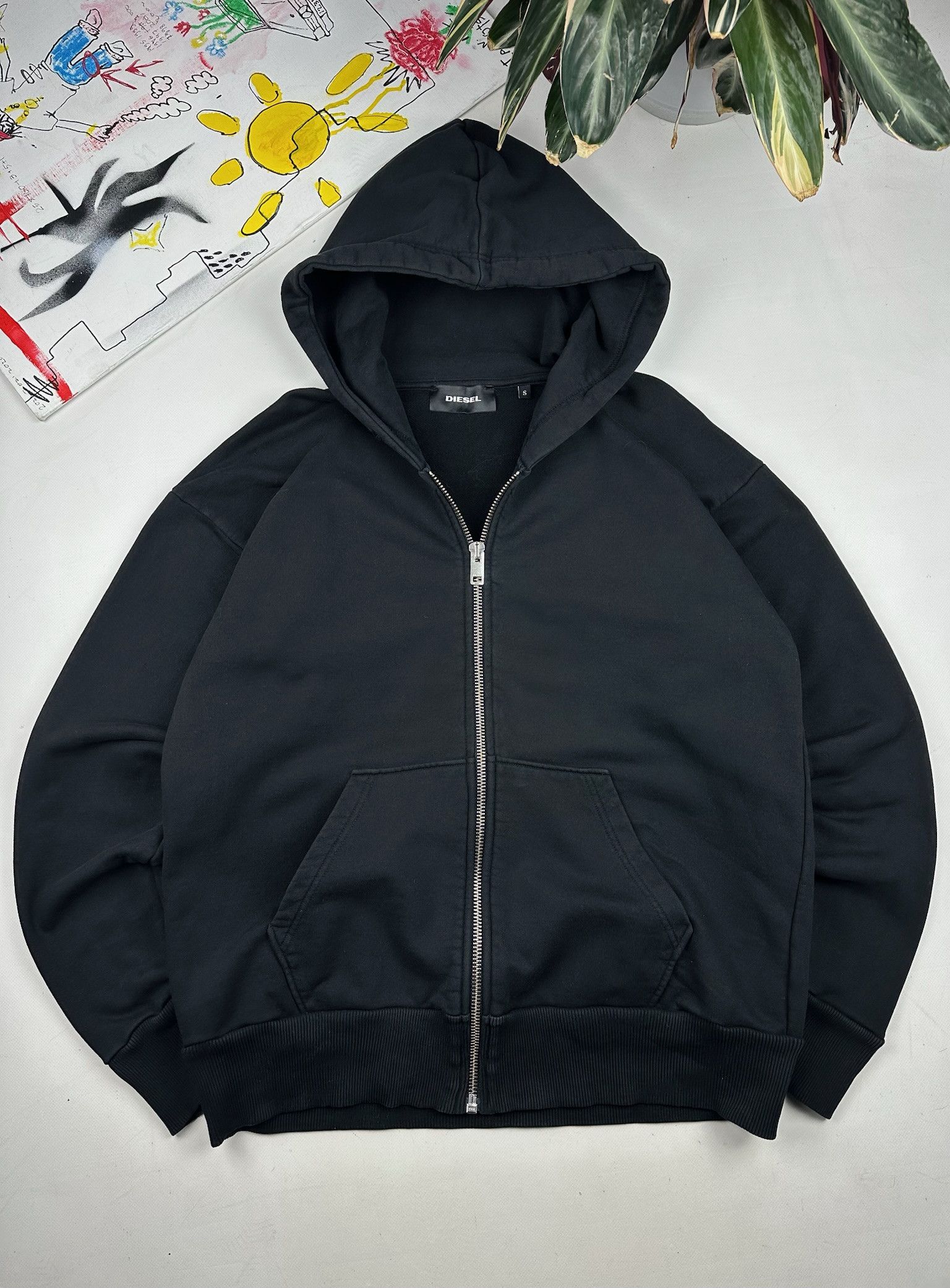Diesel Y2K Diesel Big Logo Black Hoodie Size US S / EU 44-46 / 1 - 2 Thumbnail