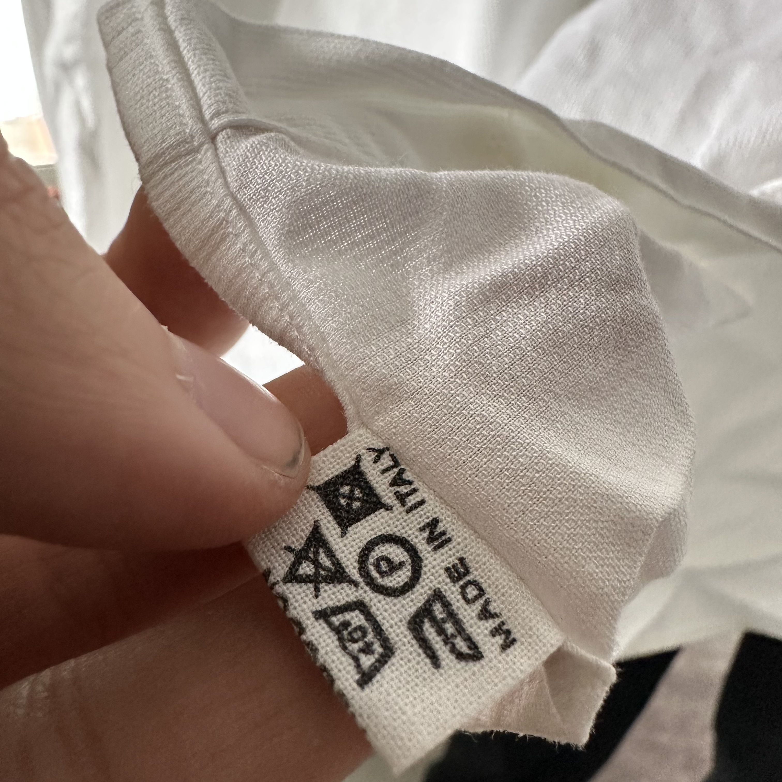 Christian Dior Monsieur Christian Dior Vintage White Velvet Embroidered Logo Shirt Size US XL / EU 56 / 4 - 6 Thumbnail