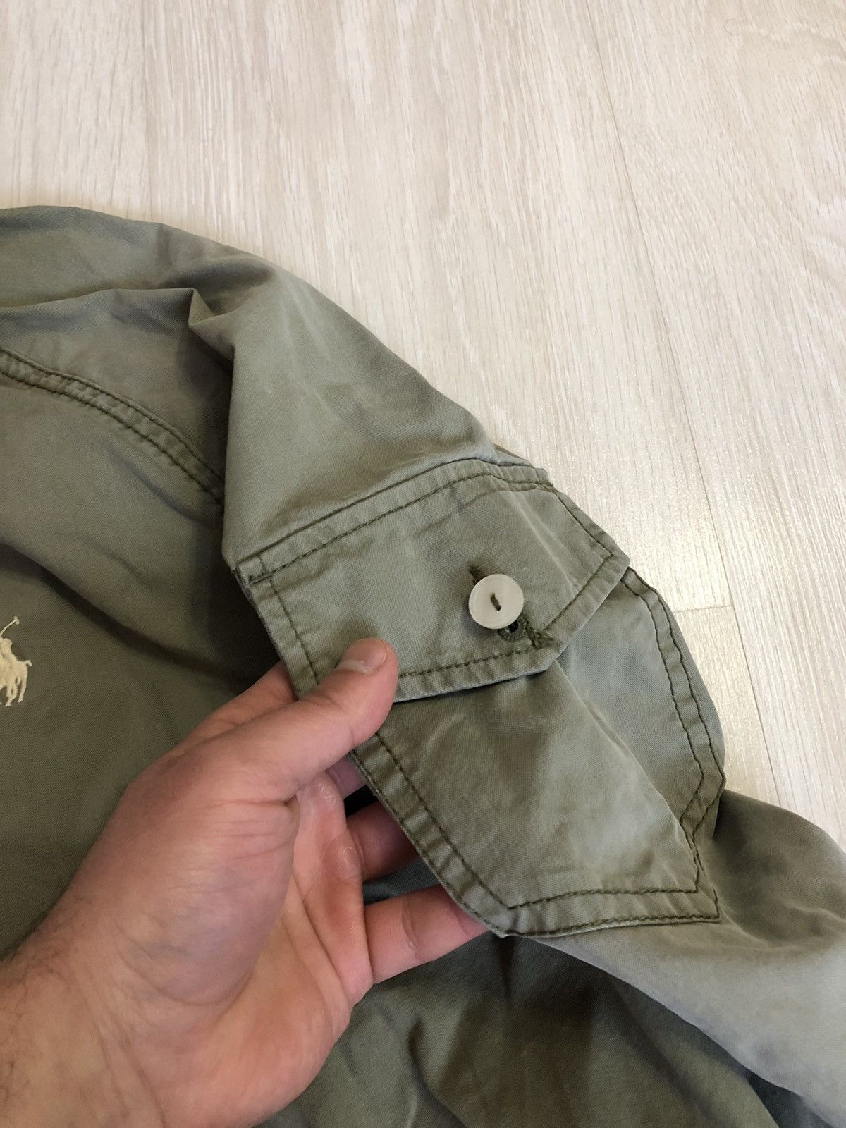 Polo Ralph Lauren × Vintage Vintage Polo Ralph Lauren Faded Distressed Military Jacket Size XXL / US 16-18 / IT 52-54 - 10 Thumbnail